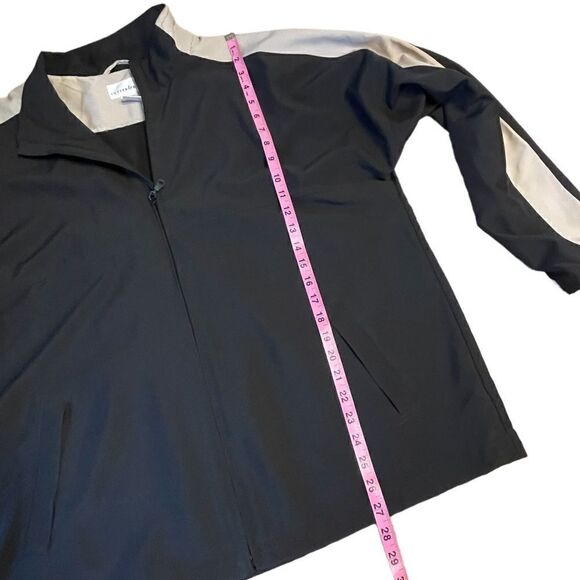Black and Beige Cutter and Buck Golf Zip up Jacket - Picture 10 of 10